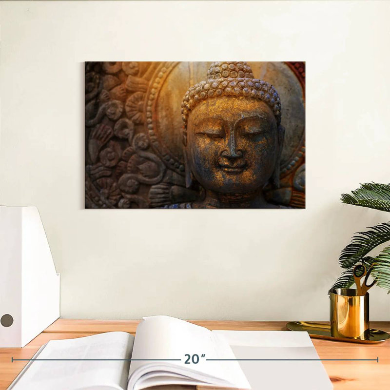 Adella Stone Buddha Statue, 8" H x 12" W