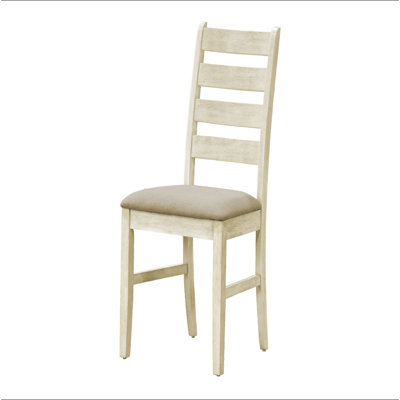 Chaise de salle à manger, hauteur 38 po, salle à manger, cuisine, ensemble de 2, rembourrés, aspect lin beige, transitionnel