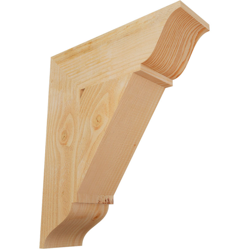 Support traditionnel, H 24 po x l 6 po x P 20 po, Douglas (sciage brut)