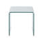 Brendon Glass Top Sled Nesting Tables