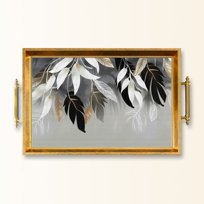 Élégant plateau en verre de 19,7 po x 11,4 po x 1,4 po | Fabrication 100% verre durable | Facile à nettoyer avec un chiffon humide | Idéal pour le service, la présentation décorative et l'organisation | Ajout élégant à la décoration intérieure
