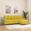  Canapé 3 places avec repose-pieds en velours noir-679319248-679319255