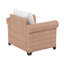 Chaise de patio d'extérieur avec coussins