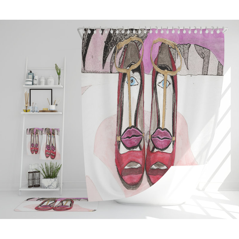 Nateasha Polyester Shower Curtain Set