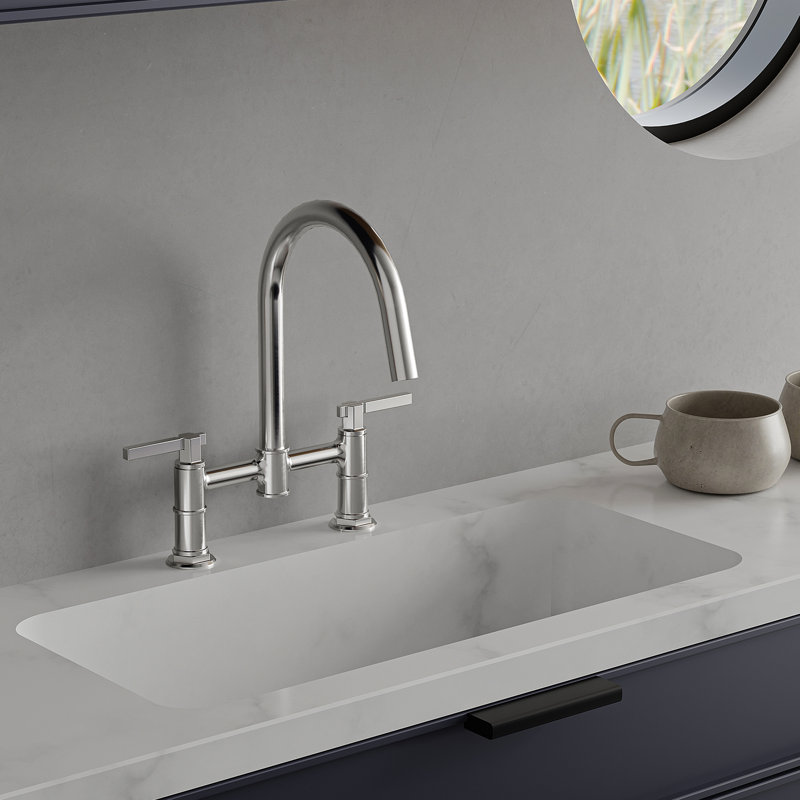 Robinet de cuisine VIBRANTBATH, Chrome poli