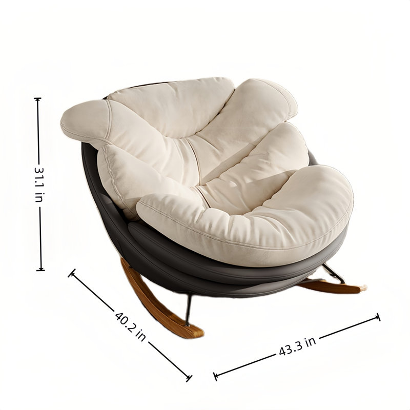 Fauteuil berçant, Gris foncé