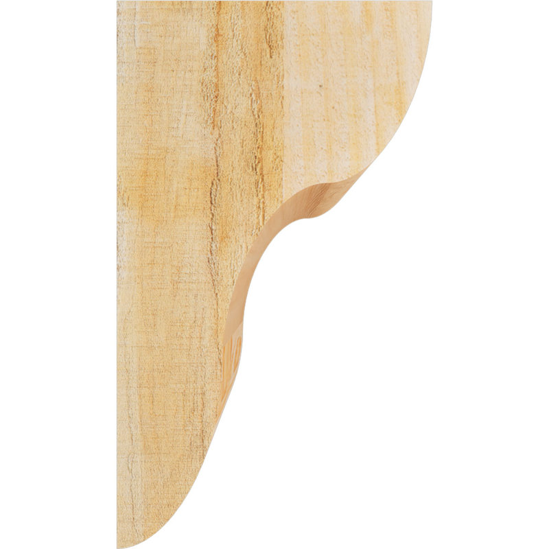 Corbeau Carmel, H 10 po x l 6 po x P 6 po, Sapin de Douglas, Sciage brut