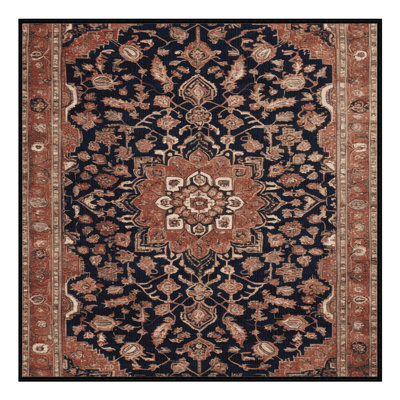 Tapis brun lavable à la machine