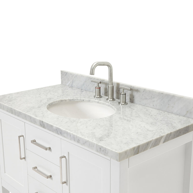 Bayhill 43'' W Single Vanity, White