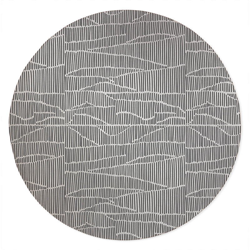 Grer Non-Slip Outdoor Rug, Round 5'