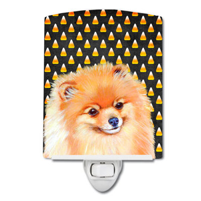 French Bulldog Candy Halloween Portrait Ceramic Night Light