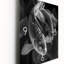 Horloge murale poisson koi monochrome-1046552862