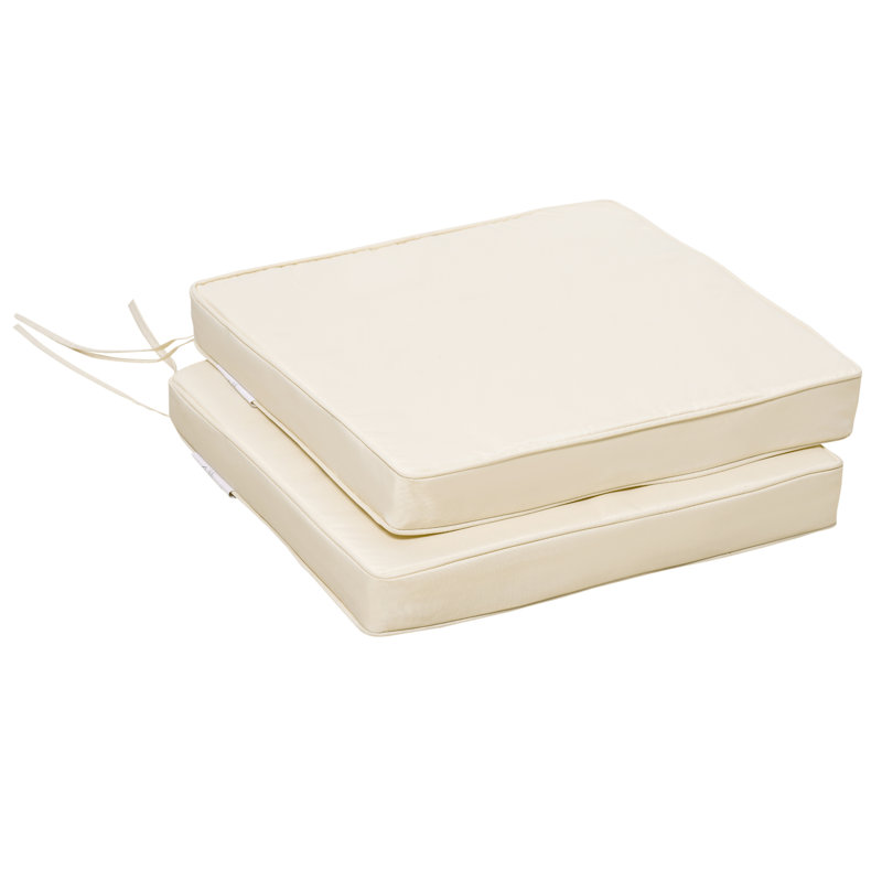 Outdoor Seat Cushion Set, Cream