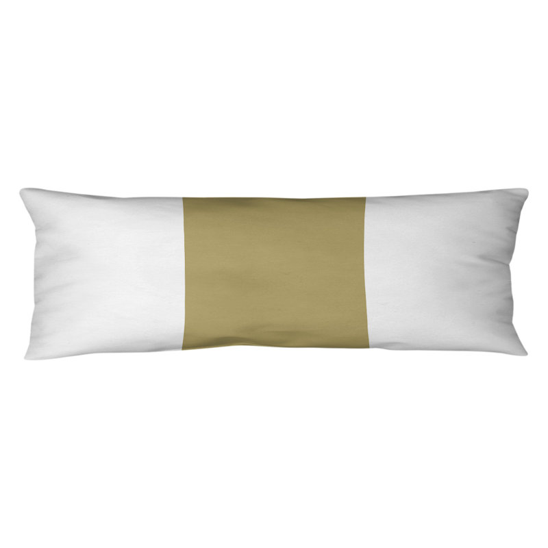 Oreiller de corps en polyester / polyester Arizona Football Stripes, Kentucky , Blanc / doré / blanc