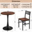 Ensemble de table de salle à manger 3 pièces, petite table de cuisine de style industriel et chaises pour 2-1877030065