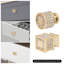 4Pcs Poignées de meuble carrées