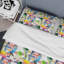 Ensemble de housse de couette en microfibre Phaong jaune / vert / bleu-769566607