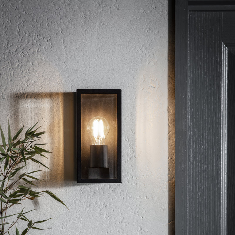 Hudnall 23.5cm H Outdoor Flush Mount, Matte Black
