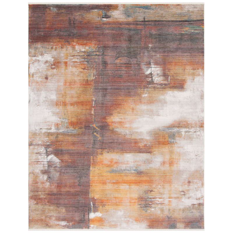Vintage Persian Performance Abstract Rug, Rectangle 8' x 10'