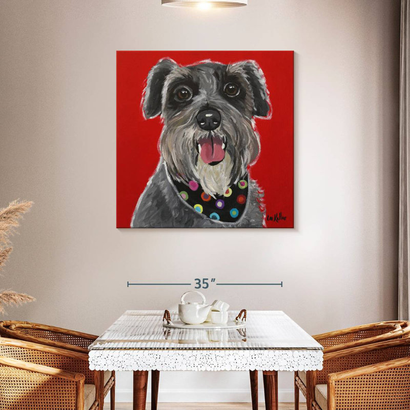 Crowle Schnauzer Bandana, 39" H x 39" W