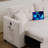 82" Reversible Sleeper Sofa with Linen Upholstery, Storage Chaise & USB Charging Port-1039111036