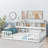 Full Floor Bed with Side Bookcase and Guardrails-1576509917-1576509918