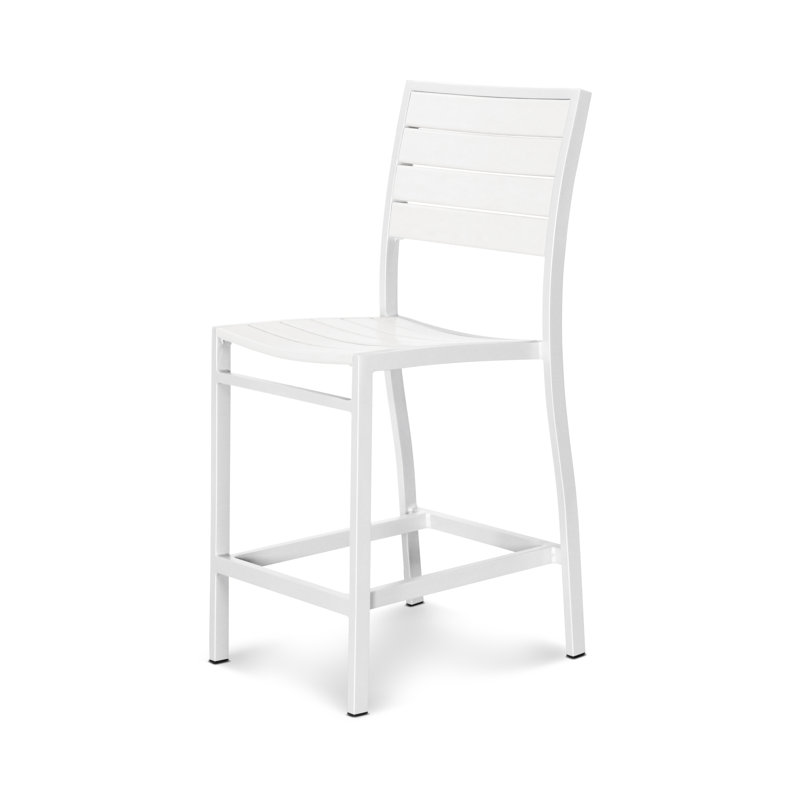 Chaise d'appoint de bureau POLYWOOD, Sable, Blanc