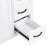 30" White Bathroom Vanity with Ceramic Sink