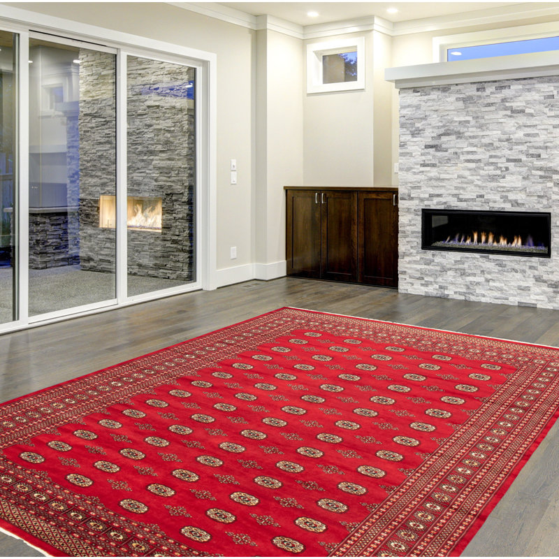 Tapis rouge foncé Finest Peshawar Bokhara 9 pi 1 po x 11 pi 9 po
