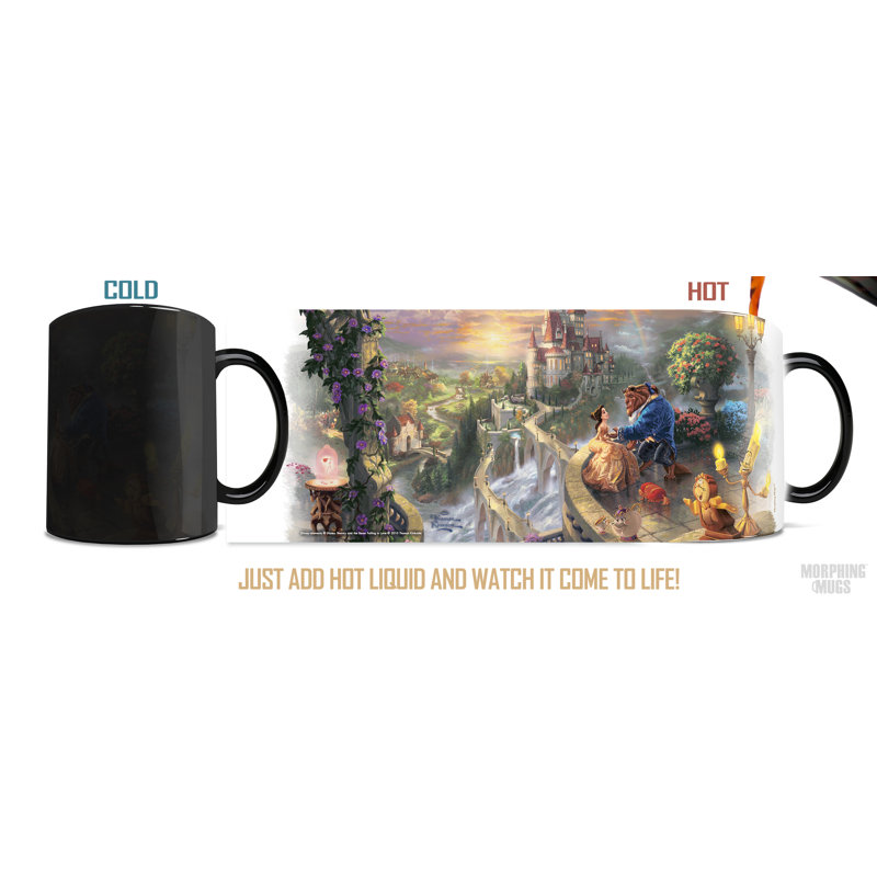 Black Ceramic Heat-Activated Disney Mug, 11 oz