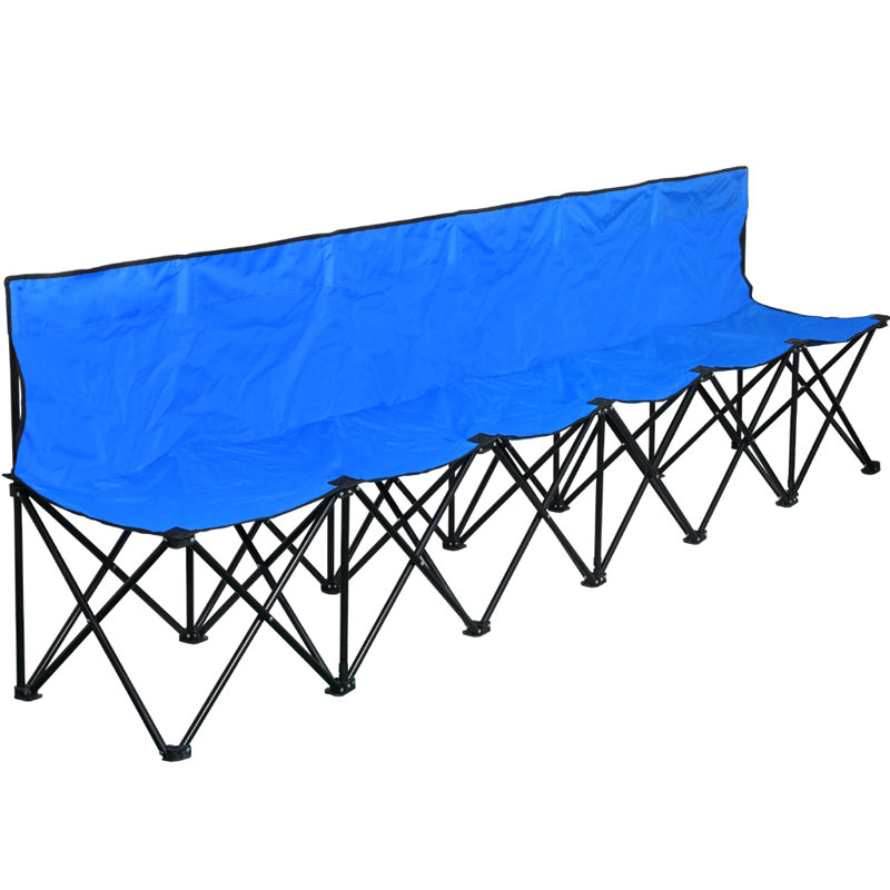 Folding Camping Bench, Blue