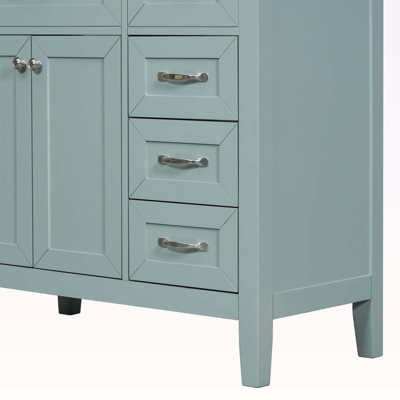 Meuble-lavabo 36 po avec lavabo, Vert