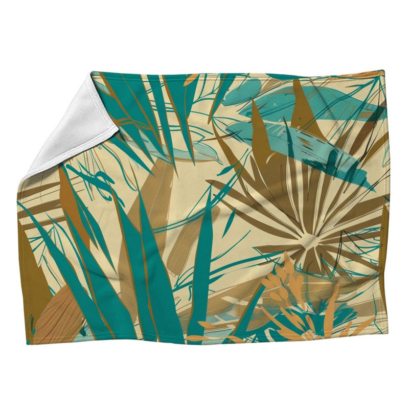 Couverture en molleton Tropical Nature, Grand lit