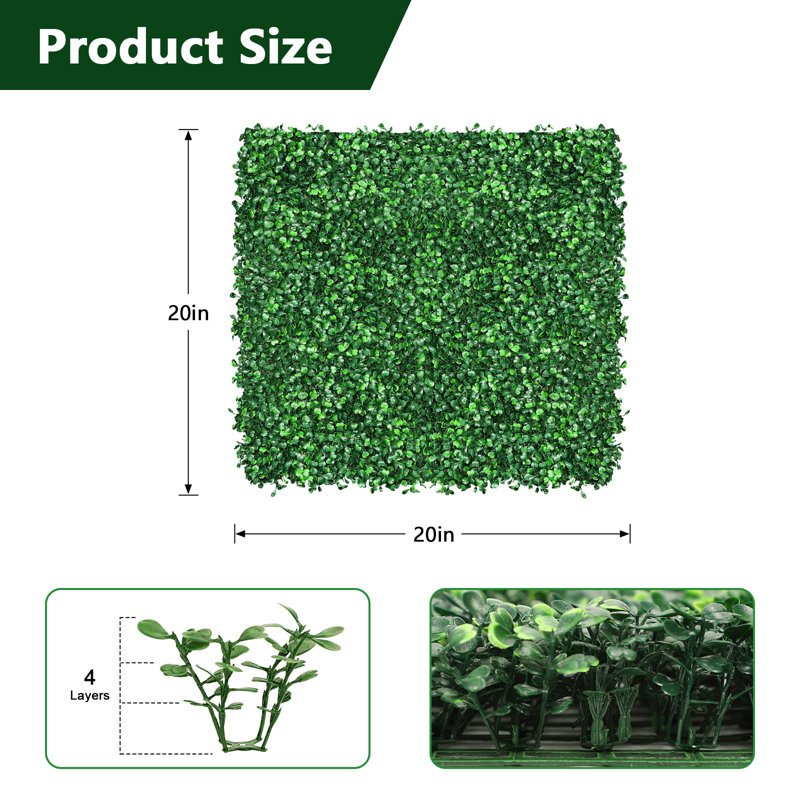 Haitral Green Plastic Gate Frame, 20" H x  20" W x 1" D