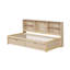 Structure de lit simple avec tablettes latérales, deux tiroirs et port USB intégré pour un rangement et une commodité améliorés-296774176