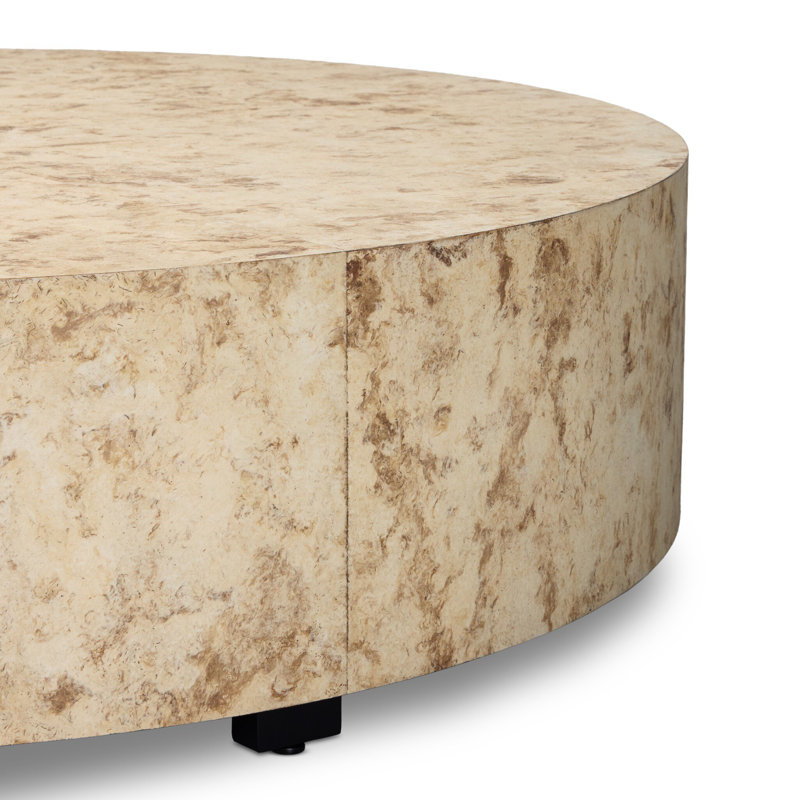 Hudson Coffee Table, Black, Bark Paper