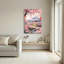 Ensemble de 1 tableau sur toile Fleurs de cerisier-129354550-129354549
