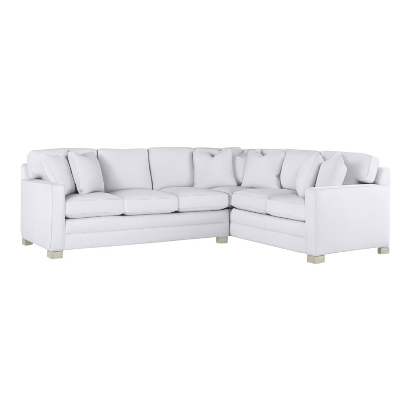 Hillcrest Upholstered L-Shaped Sectional Reversible, Navada Snow, Wrenn