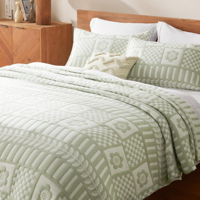 Ensemble d'édredon en coton jacquard pour courtepointe Sleep Zone