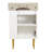 Neveya 21.6 " W Freestanding Standard Free Standing 1 Single Vanity Bathroom Vanity With Marble Top