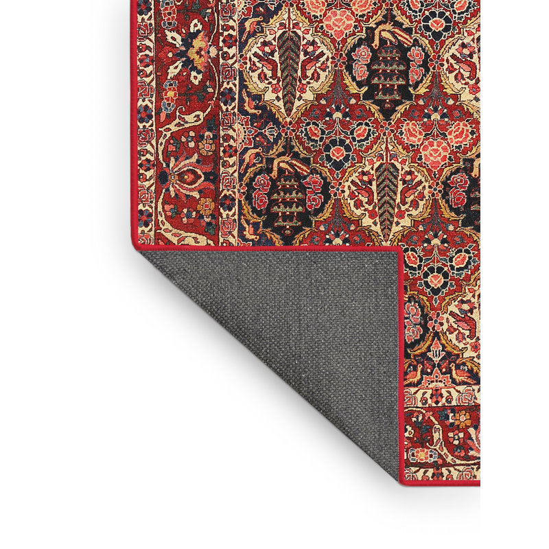 Tapis beige/brun/noir traditionnel Yanga, Rectangle 5 pi x 7 pi