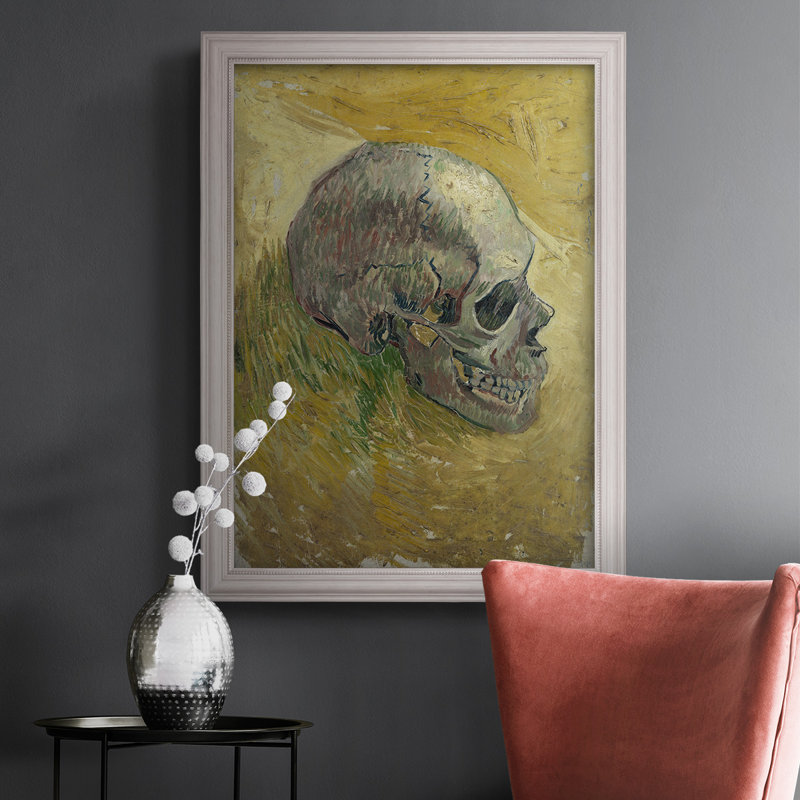 " Skull In Profile " Painting Print, 20" H x 16" W x 2.5" D
