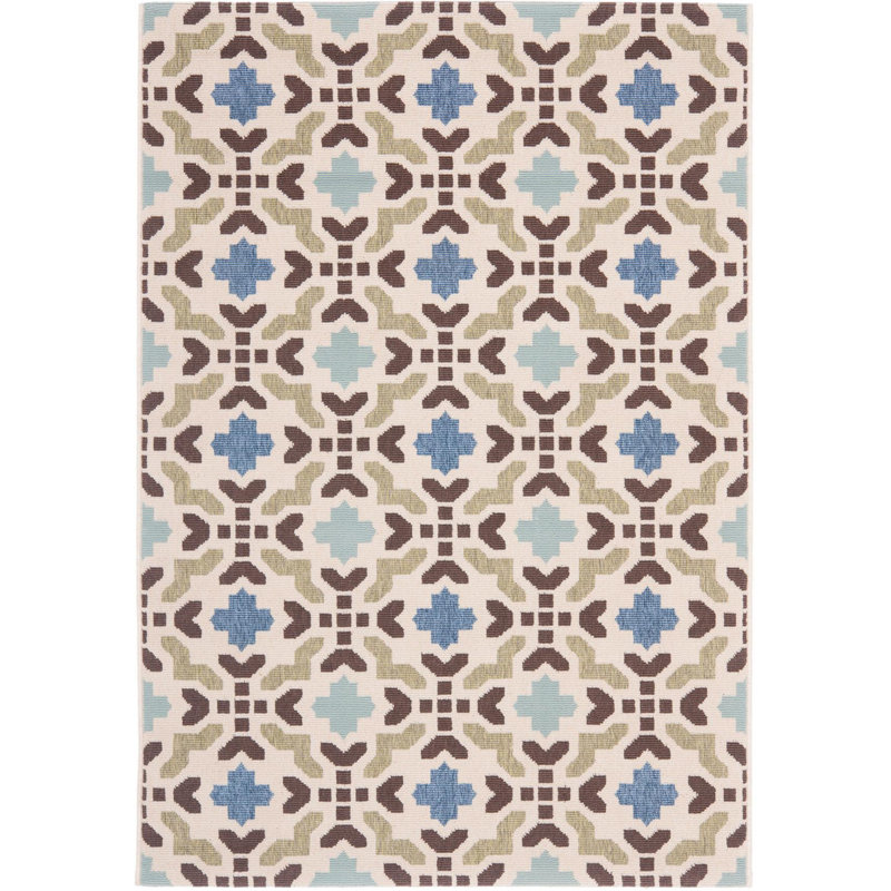 Northpoint Performance Geometric Indoor/Outdoor Area Rug, Rectangle 2' x 3'7"