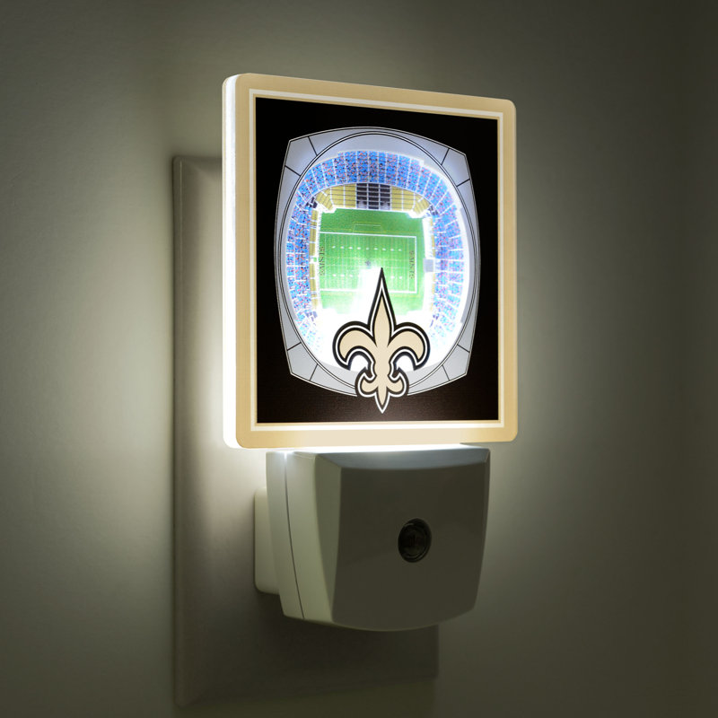 NFL New Orleans Saints Stadium View Night Light