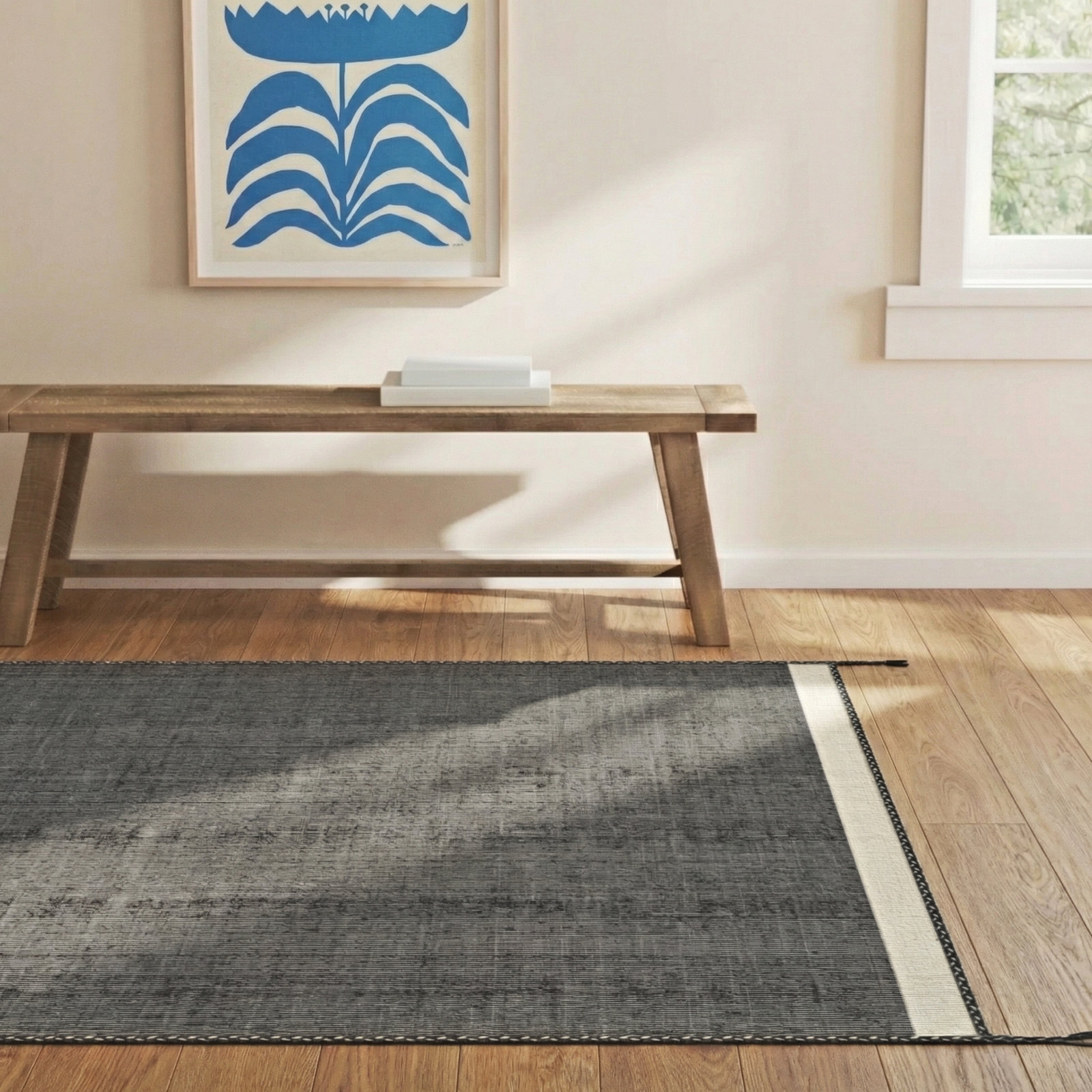 Nita Hand-Woven Rug, Rectangle 5' x 7'6"