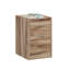 Bureau avec dossier mobile, finition brune