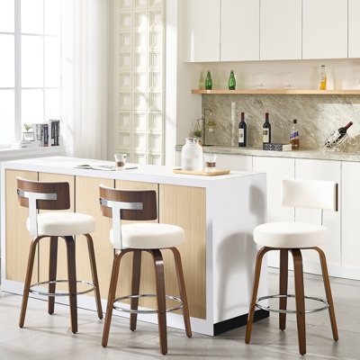 Swivel Upholstered Counter & Bar Stool