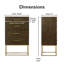 Commode 4 tiroirs Tommy Hilfiger Franklin, noyer
