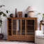 Buffet de cuisine en verre massif