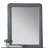 Valda Light Gray Fabric Mirror